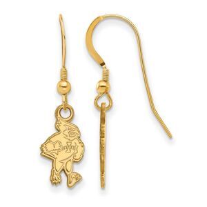 14k Gold Plated Silver Iowa State University Dangle Earrings